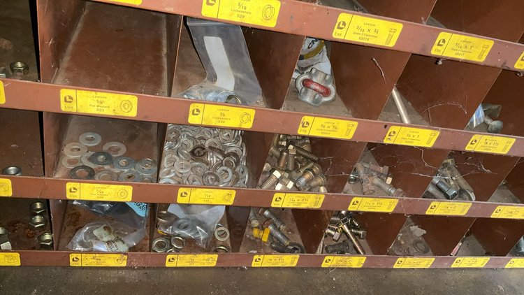 Bolt Bin and Bolts