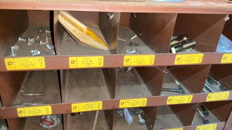 Bolt Bin and Bolts