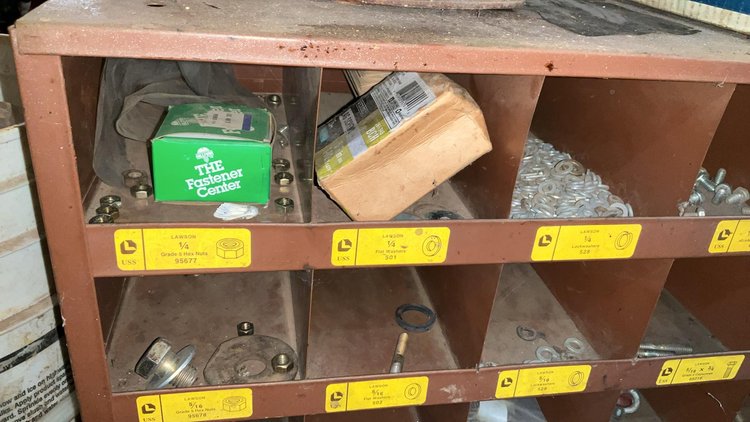 Bolt Bin and Bolts