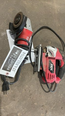 Milwaukee Grinder and Skil Jigsaw