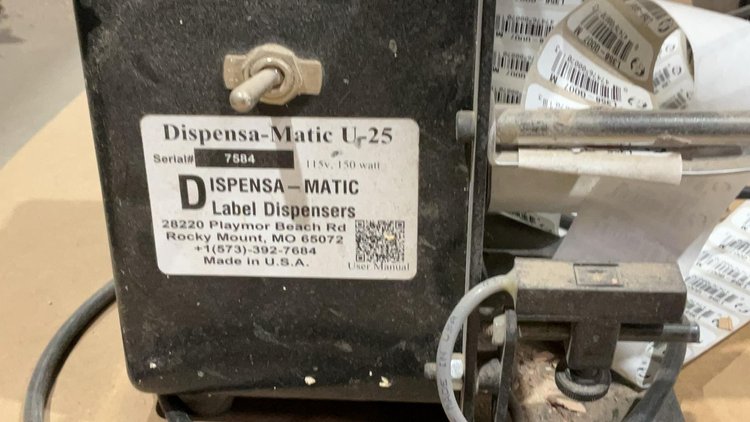 Barcode Sticker Dispenser