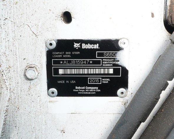 2015 Bobcat S650 Skid Steer