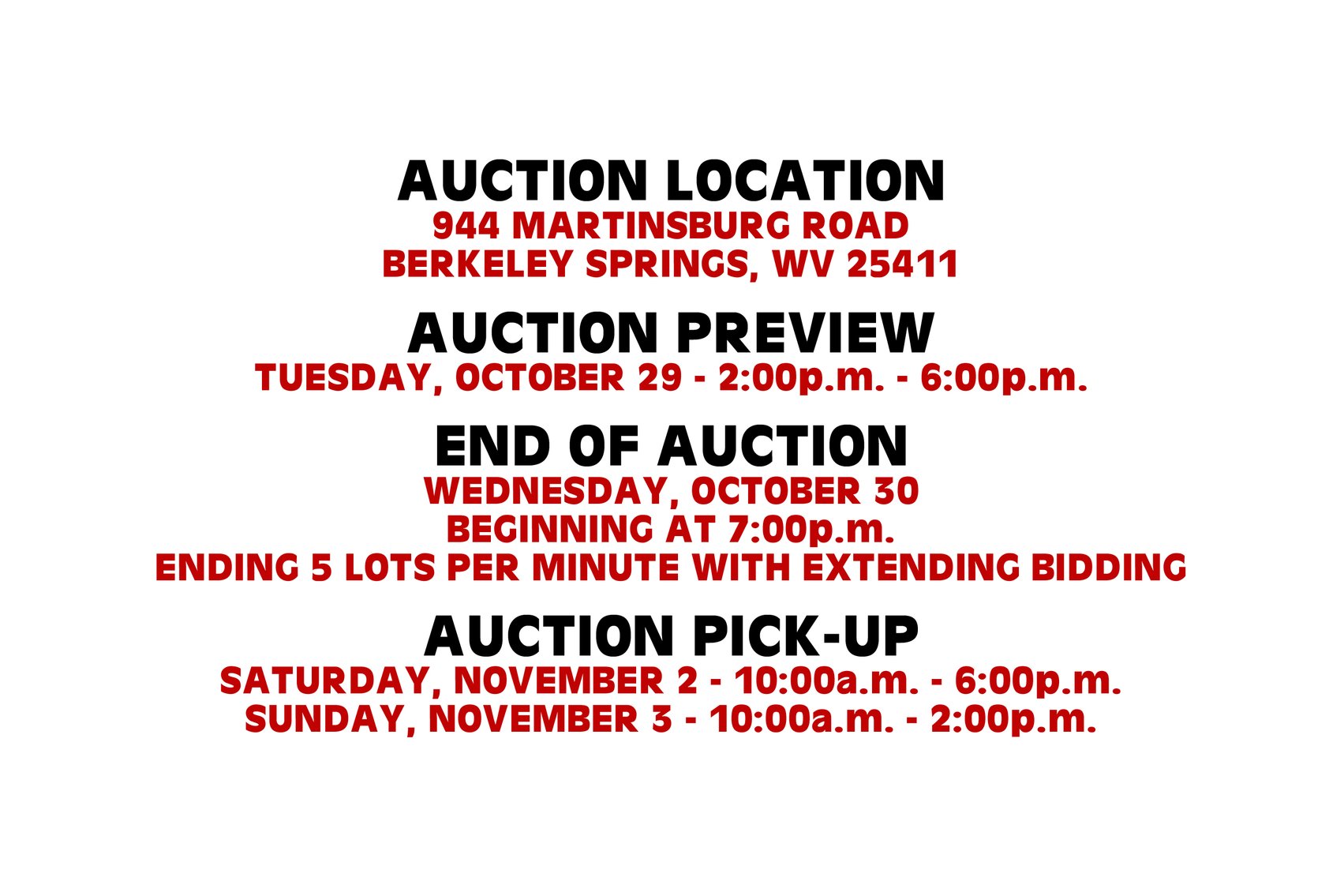 Image for Downsizing Auction of Joan Willard and Others