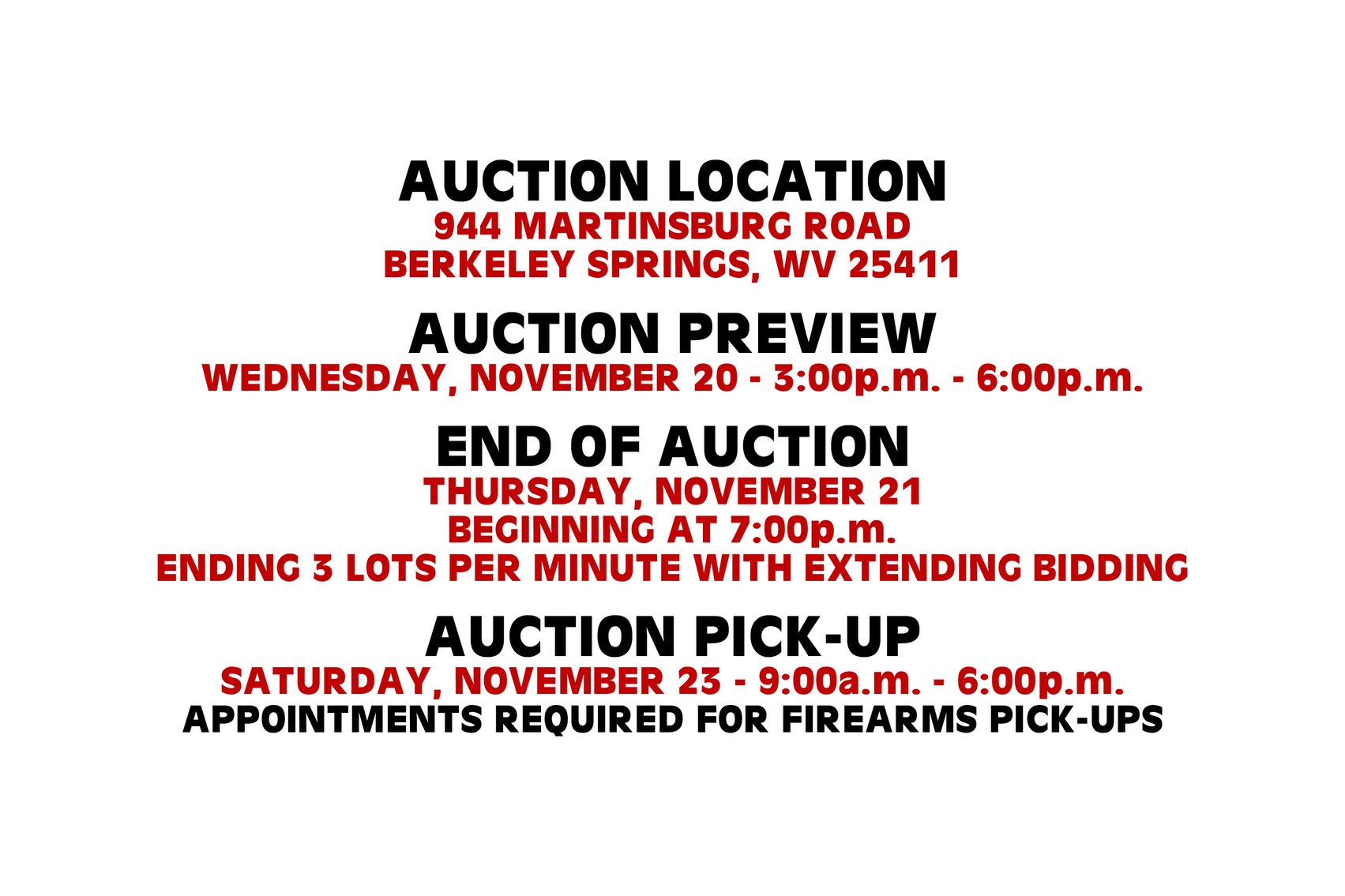 Image for November Firearms Auction (II of II)