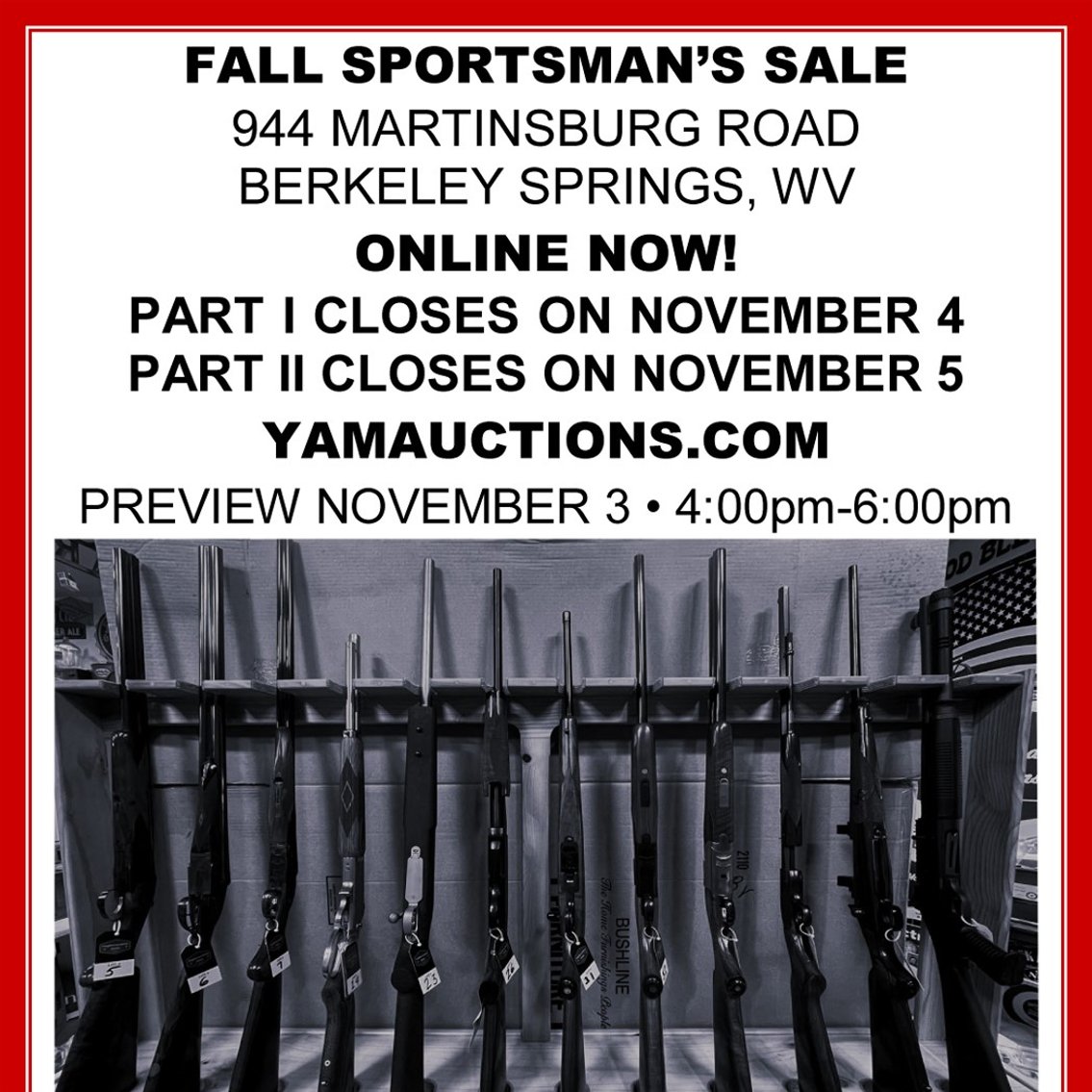 Image for Fall Sportsman's Sale - Part I