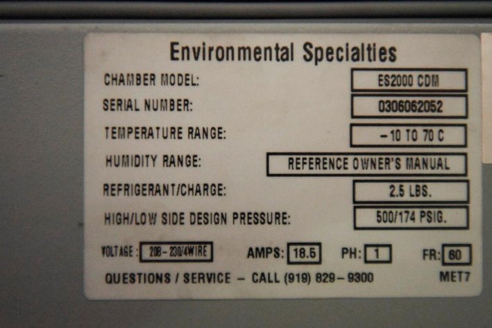 Image for MJK1785 Environmental Specialties Cryo Refrigerator  (ES 2000 CDM)