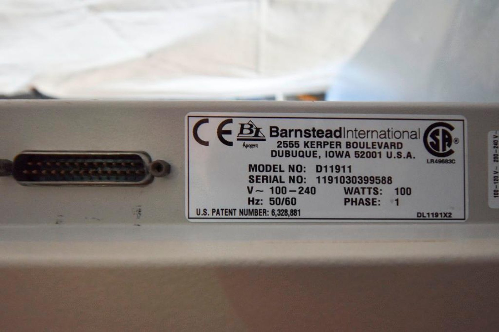Image for MJK1774 Barnstead International - (D11911NANOPURE ANALYTICAL UV SYSTEM)