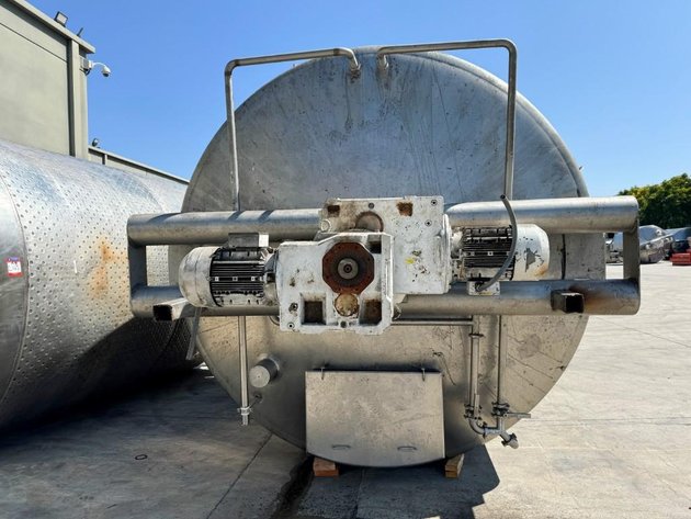 Image for ***SOLD*** MJK2162 JK-5 Conical Bottom Liquid Holding tank, Tank, 6,000 Gallon, 316 Stainless, Jacket, Dbl Agitation, #