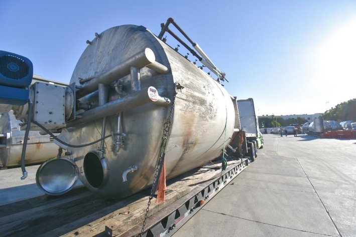 Image for MJK2207 ***SOLD*** Stainless Steel 6,000 Gallon Jacketed & Double Motion Agitated Tank