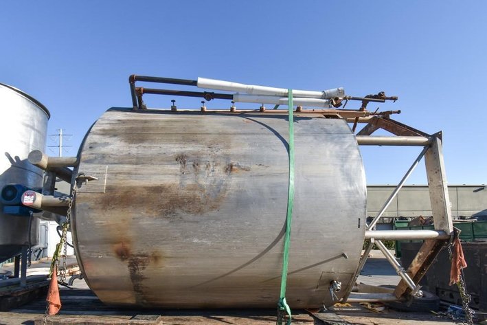 Image for MJK2207 ***SOLD*** Stainless Steel 6,000 Gallon Jacketed & Double Motion Agitated Tank