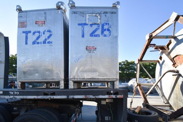Image for ***SOLD*** MJK2210 Stainless Steel 550 Gallon Tote