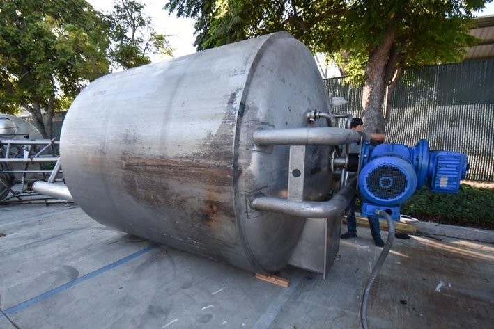 Image for ***SOLD*** MJK2209 Stainless Steel Jacketed Mix Tank with Double Motion Agitation 2,750 gallon