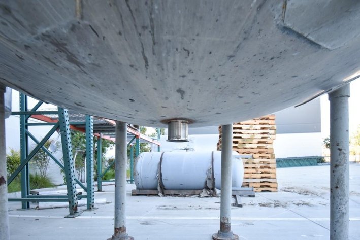 Image for ***SOLD*** MJK2217 Stainless Steel Dish Bottom Tank, approximately 2,000 Gallon capacity