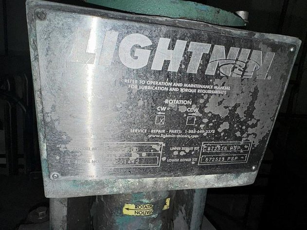 Image for MJK2272 Stainless steel 850-Gallon jacketed Tank with Lightning Mixer