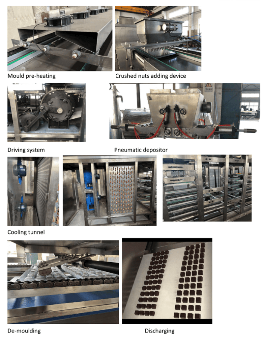 Image for MJK2400 NEW IN CRATE - Complete Sinofude Chocolate Bar Production Line