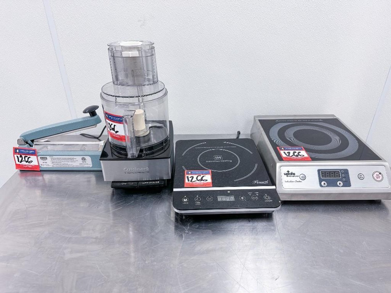 Image for MJK2335 Uline Heat Sealer Cuisinart 14 Cup food processor, Rosewill induction Heater, Update international I