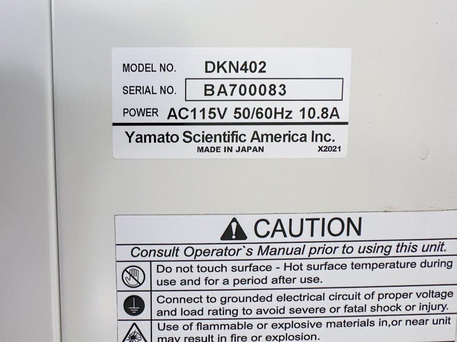 Image for MJK2337 Yamato Constant Temperature Oven DKN402 + Neocool Circulator CF300