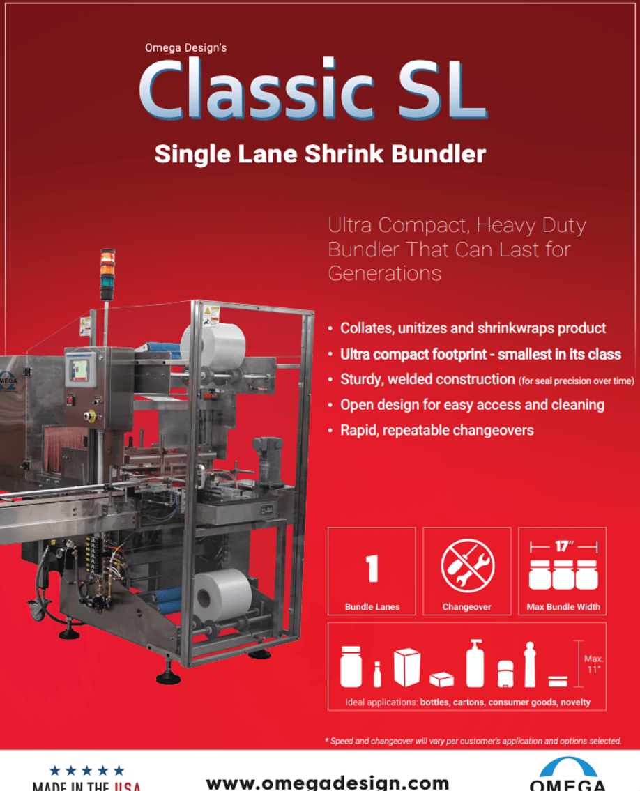 Image for MJK2362 Omega Design Corp Single Lane Shrink Bundler