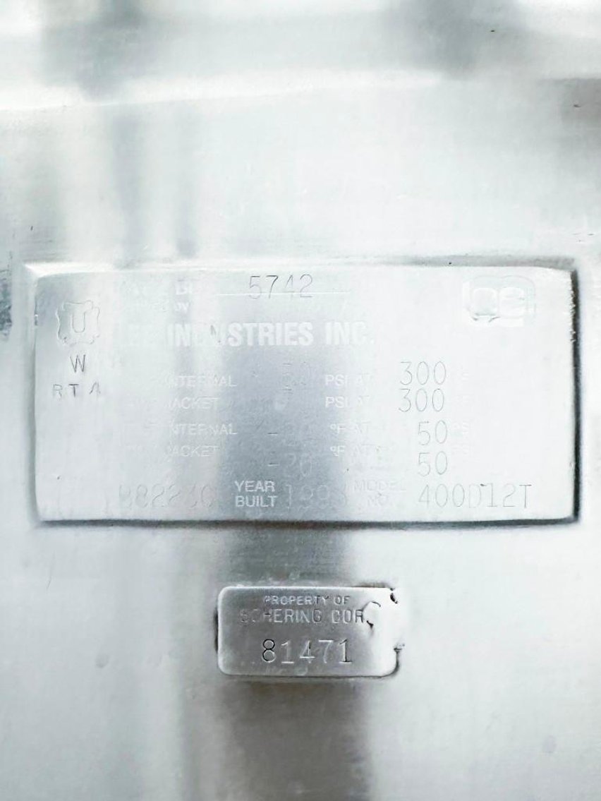 Image for ***SOLD*** MJK2437 400 Gallon Lee Jacketed Tri Mix Turbo Shear Vacuum Mixing Kettle