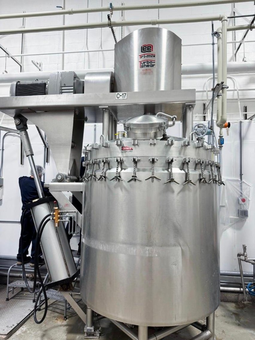 Image for ***SOLD*** MJK2437 400 Gallon Lee Jacketed Tri Mix Turbo Shear Vacuum Mixing Kettle