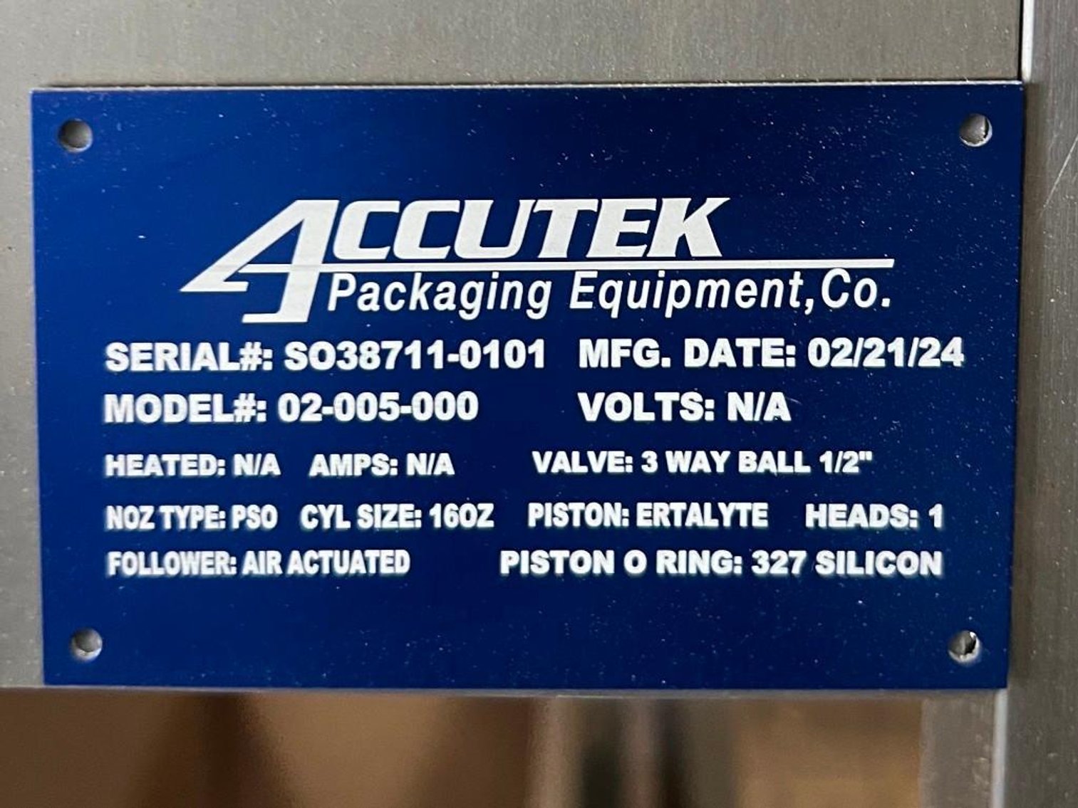 Image for MJK2444 Accutek 02-005-000 Liquid Filler