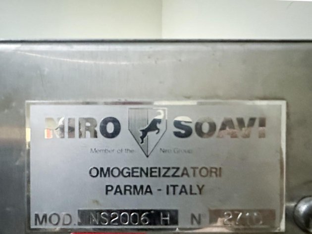 Image for MJK2508 Niro Soavi NS2006 H High Pressure Pump Homogenizer