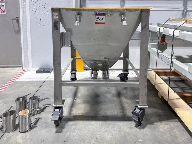 Image for MJK2529 Hapman Double Auger Powder Elevator with Hopper