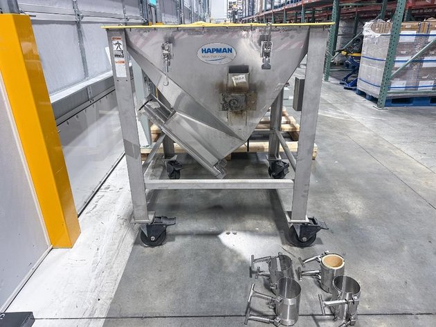 Image for MJK2529 Hapman Double Auger Powder Elevator with Hopper