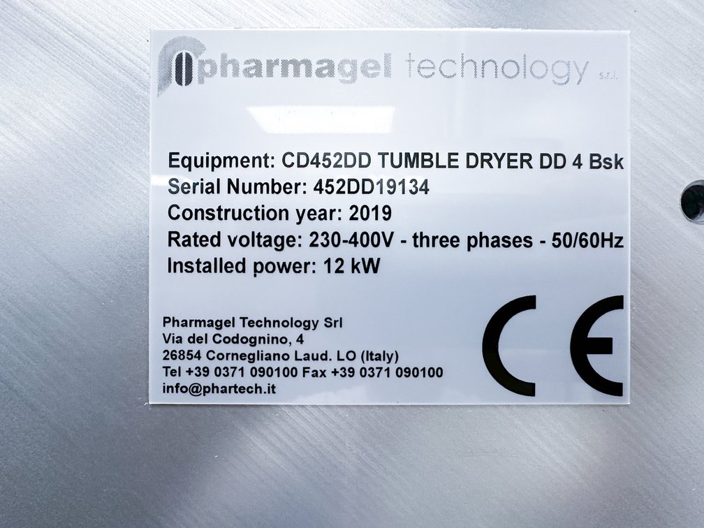 Image for MJK2589 PHARMAGEL HT120 COMPLETE SOFTGEL ENCAPSULATION & TUMBLE DRYING SYSTEM – MULTIPLE TOOLING SETS
