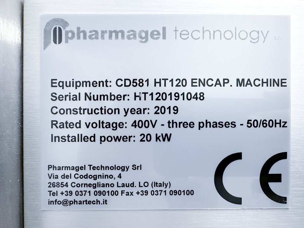 Image for MJK2589 PHARMAGEL HT120 COMPLETE SOFTGEL ENCAPSULATION & TUMBLE DRYING SYSTEM – MULTIPLE TOOLING SETS