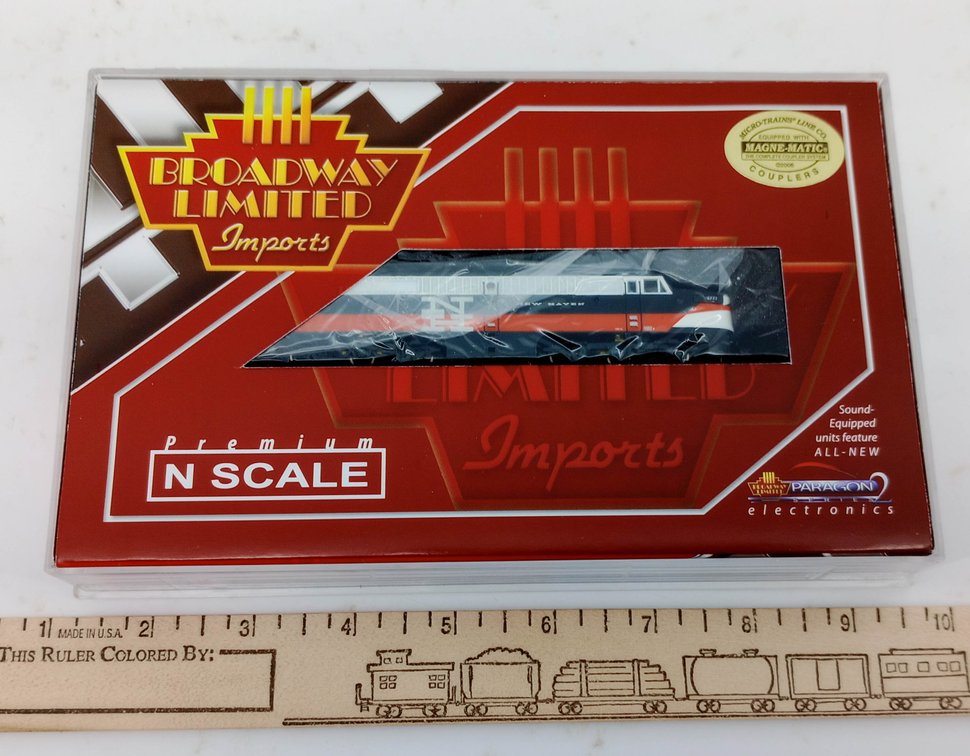 BROADWAY LIMITED 3094 NEW HAVEN ALCO PA LOCOMOTIVE N SCALE W/ SOUND, OB  INV 263331568