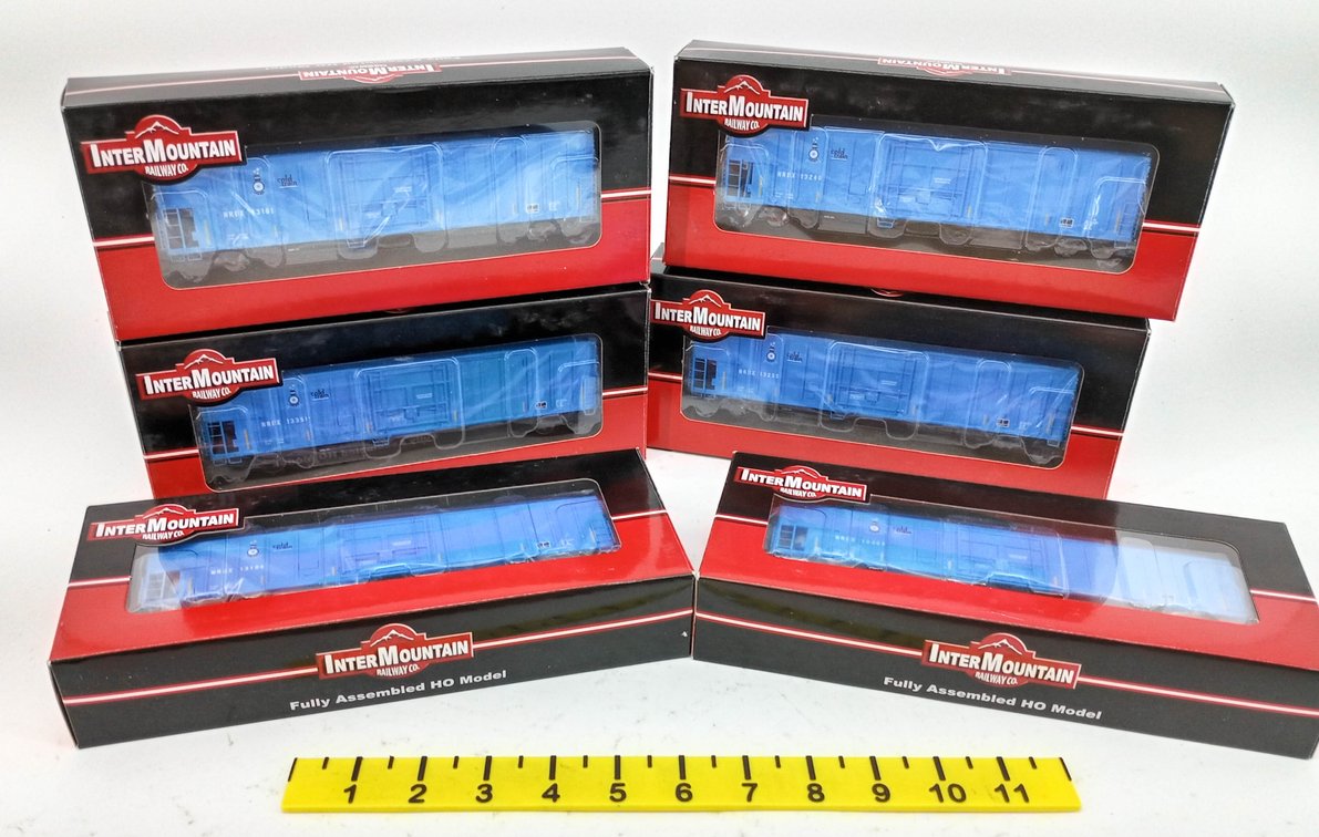 6 INTERMOUNTAIN HO 48810 HO NRDX COLD TRAIN R-70-20 REFRIGERATOR CARS, 6 OBS  INV 263331854