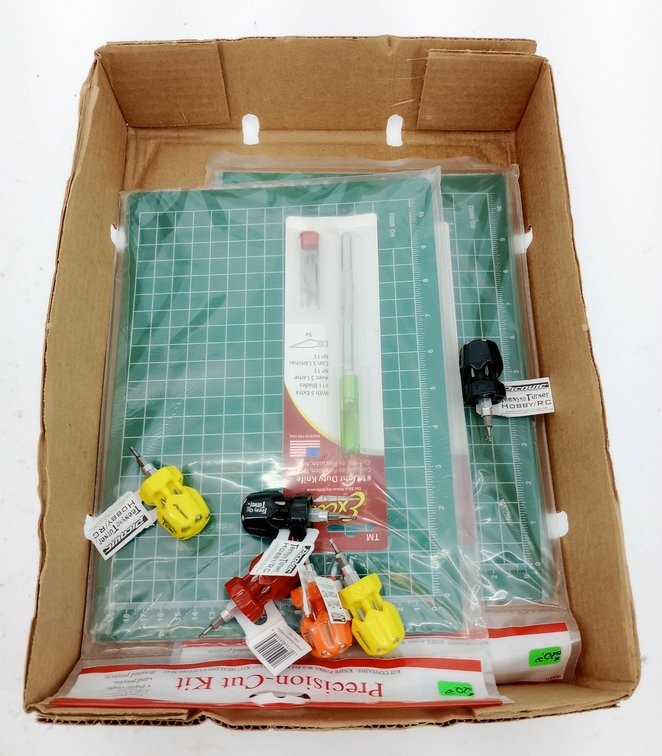 2 EXCEL PRECISION-CUT KITS KNIFE & CUTTING MAT & 6 PICQUIC TEENY TURNER HOBBY/RC SCREWDRIVERS  INV 263331874