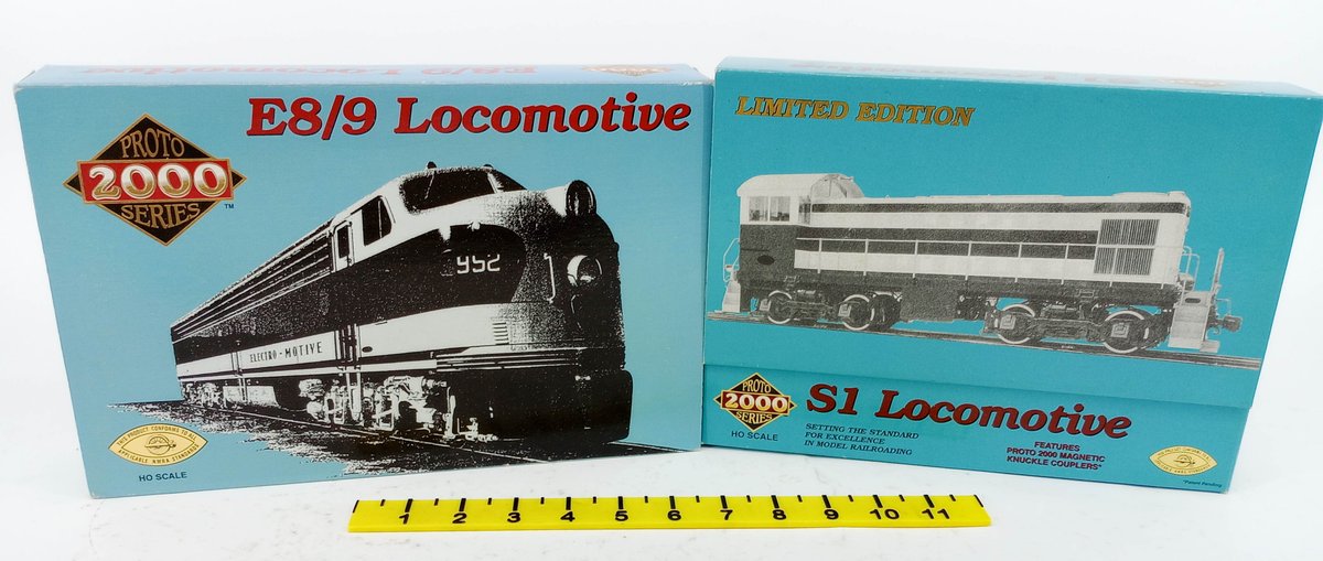 2 PROTO 2000 HO E8/9 NYC & S1 NEW HAVEN LOCOMOTIVES, 2 OBS  INV 263331865