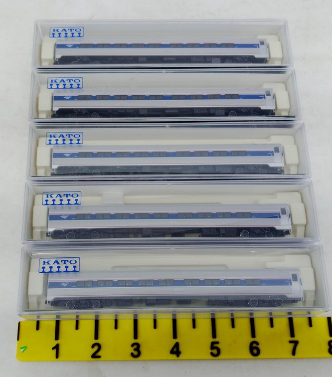 5 KATO N GAUGE 156-0951 AMTRAK AMFLEET II PHASE VI #25024 COACHES, 5 OBS INV 263331947