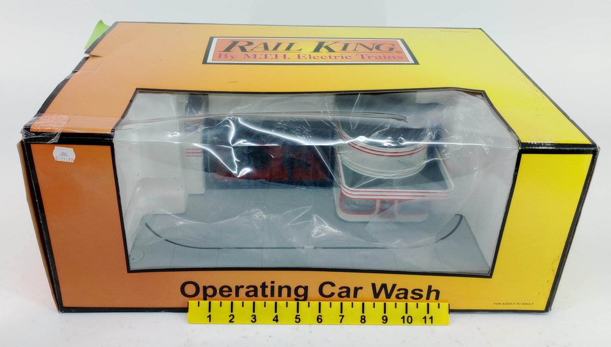 MTH RAIL KING O GAUGE 30-9121 ESSO OPERATING CAR WASH W/ 64 IMPALA, OB  INV 263390009