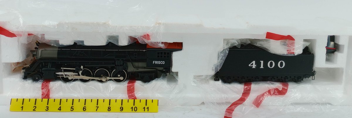 LIONEL O GAUGE 6-18030 FRISCO 2-8-2 MIKADO STEAM LOCOMOTIVE & TENDER 4100, OB  INV 263390025