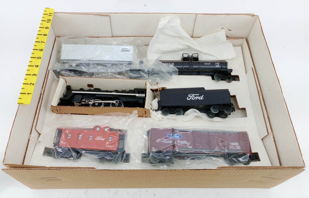 LIONEL 6-11814 FORD LIMITED EDITION 027 GAUGE STEAM TRAIN SET, OB  INV 263390024