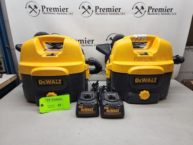 Image for (2) DeWalt,  Model: DC500, Wet/Dry Vacuums.