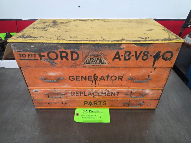 Image for Vintage General Armature Corp. 4-Drawer Parts Cabinet.
