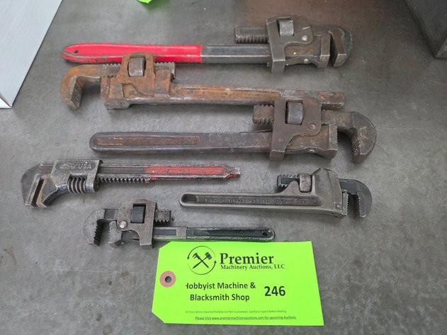 Image for Group of Assorted Pipe Wrenches