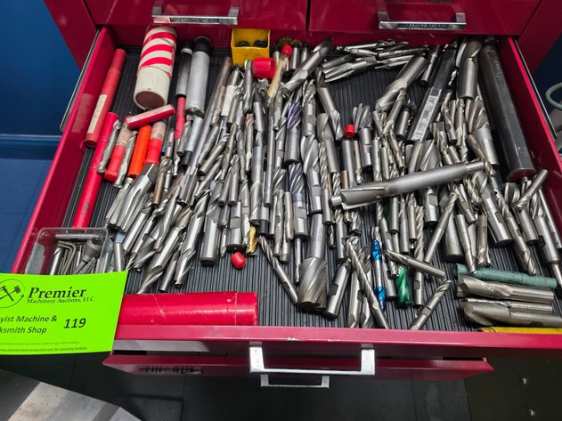 Image for Large Group of HSS Endmills.