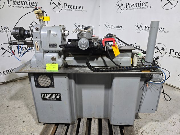 Image for Retrofitted Hardinge Lathe with Pokeys CNC57 Board.