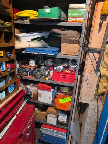 Image for Contents of Shelving Unit.