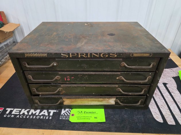 Image for Vintage Metal Spring Cabinet