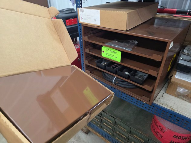 Image for Lawson Products Sliding Tray Small Parts Cabinet.