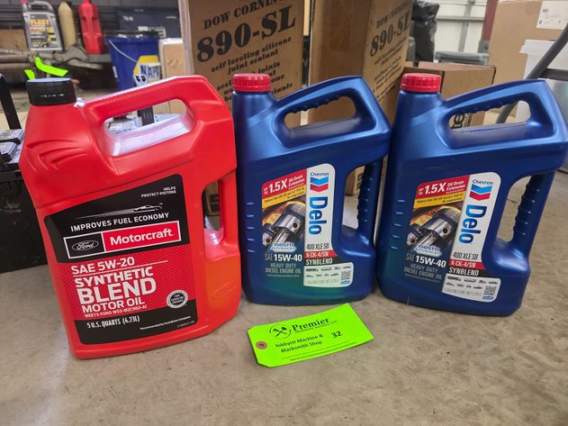 Image for (3) Gallons of Synthetic Blend Motor Oil