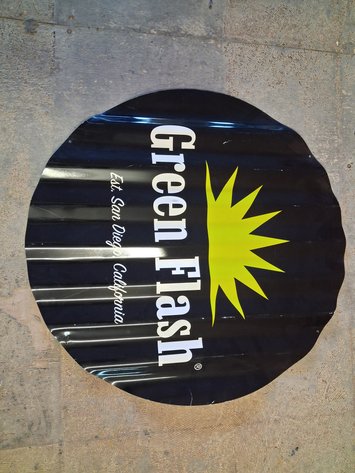 Image for Green Flash Metal Sign