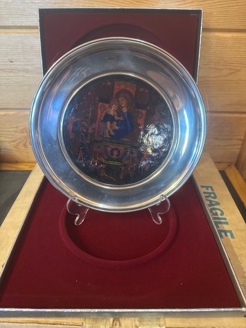 Image for Vintage pewter plate