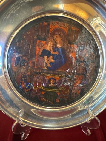 Image for Vintage pewter plate